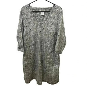 Lands End Sea Shell Print Tunic with Pockets